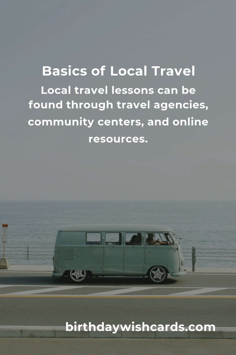 Understanding the Basics of Local Travel Lessons for Enthusiasts