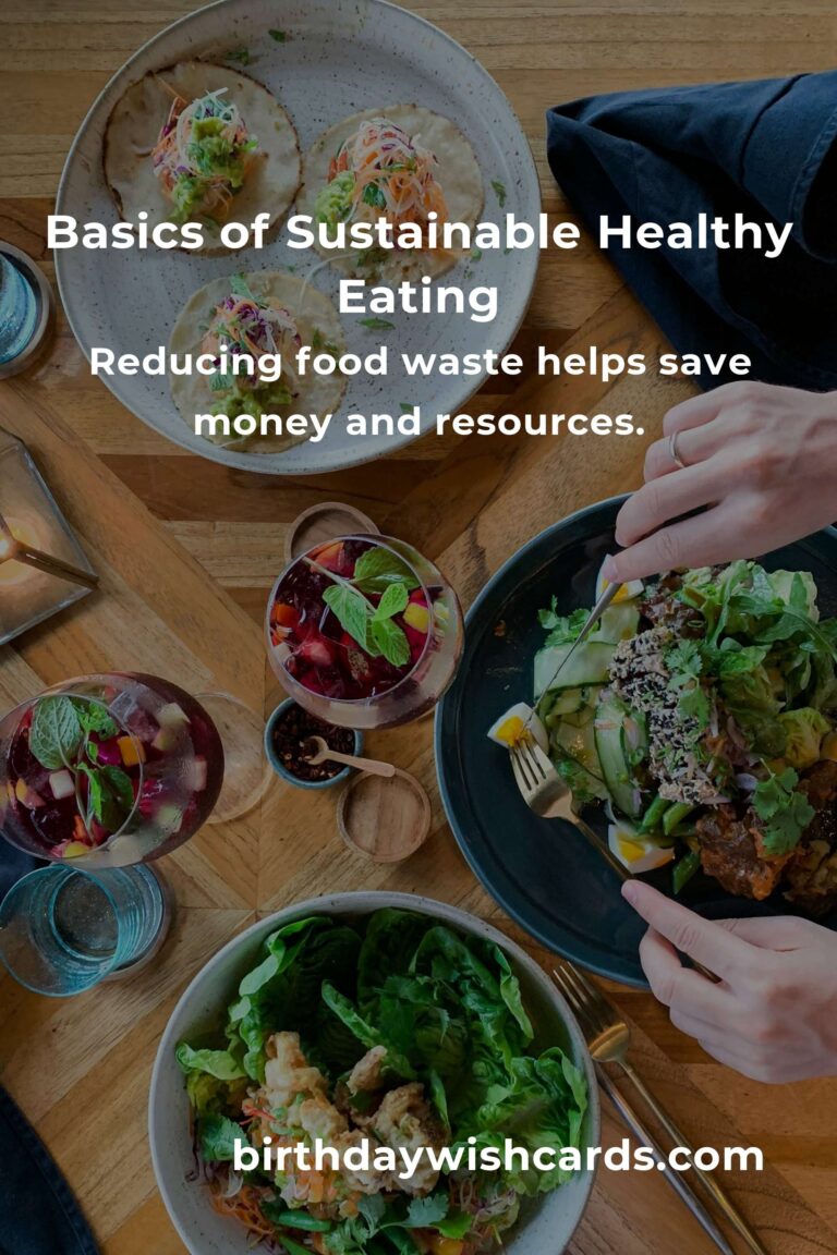 Understanding the Basics of Sustainable Healthy Eating