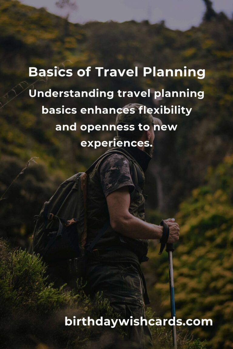 Understanding the Basics of Travel Planning Concepts