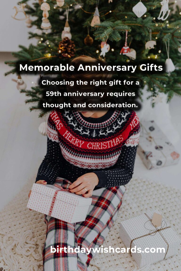 Unique and Memorable 59th Anniversary Gift Ideas to Celebrate Love