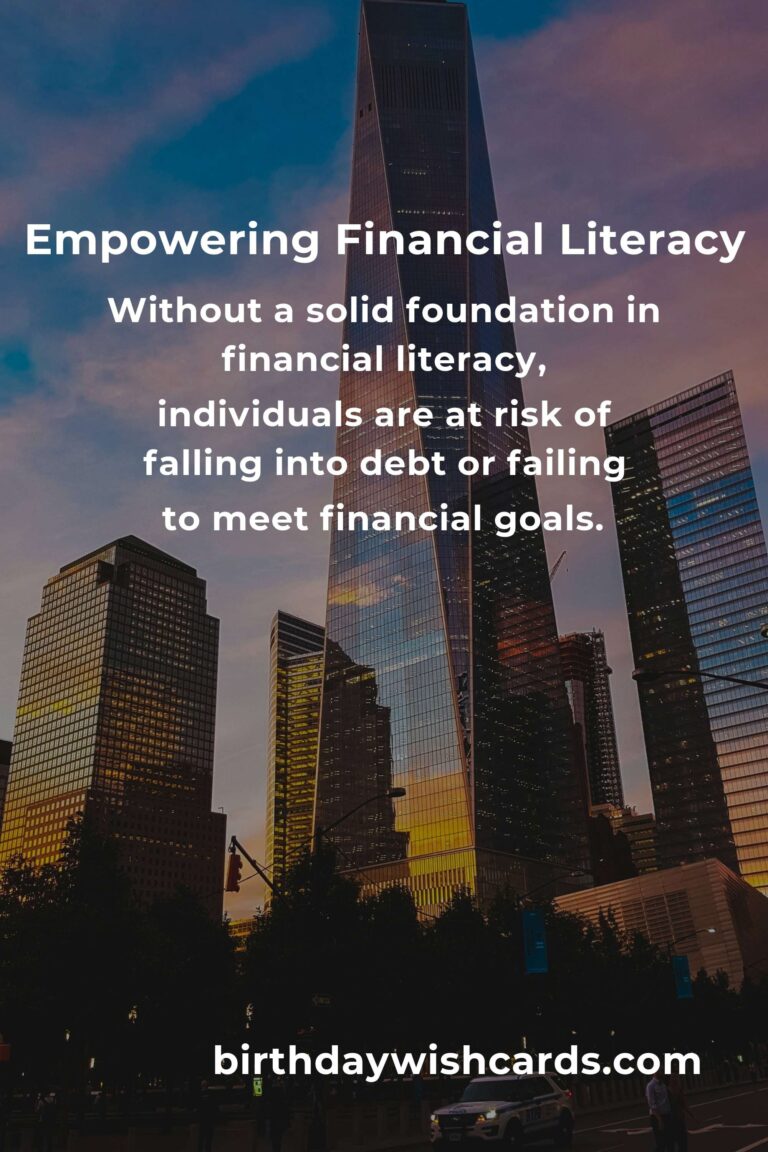 Unlocking the Power of Financial Literacy: A Path to Financial Freedom