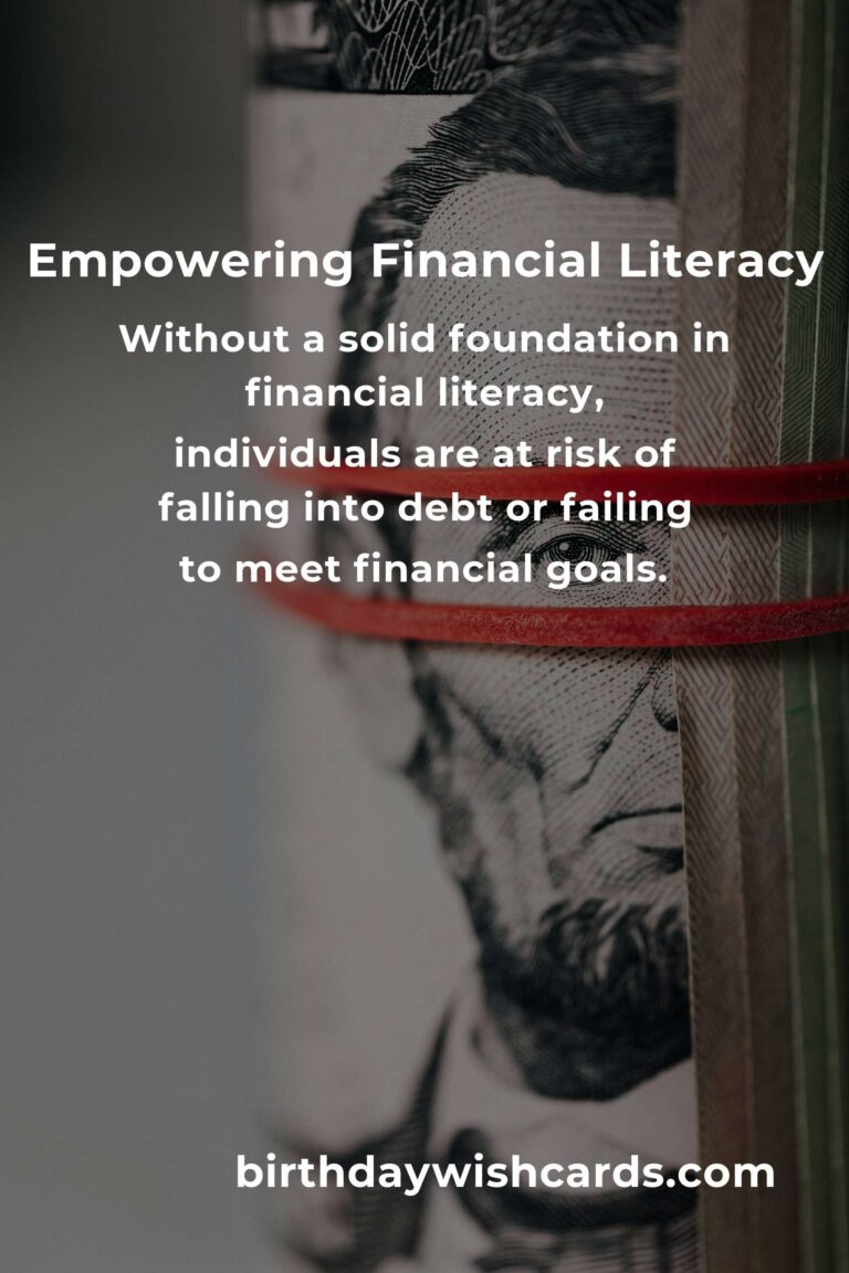 Unlocking the Power of Financial Literacy: A Path to Financial Freedom