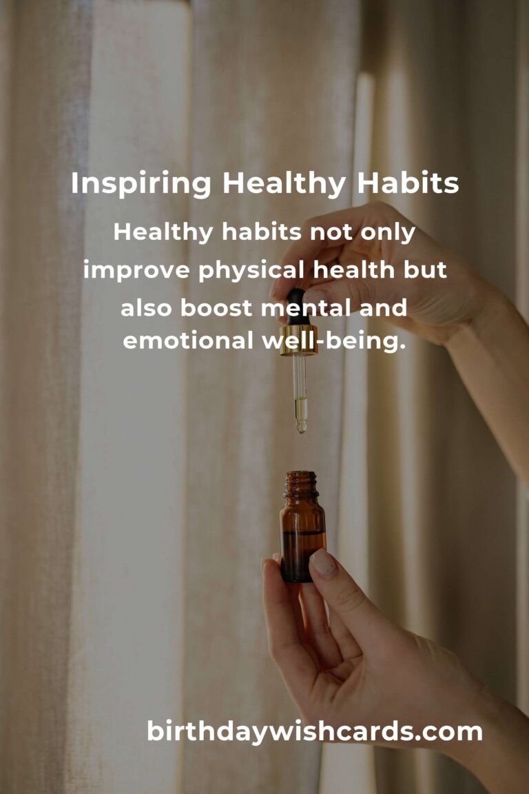 Unlocking the Power of Inspiring Healthy Habits for a Better Life