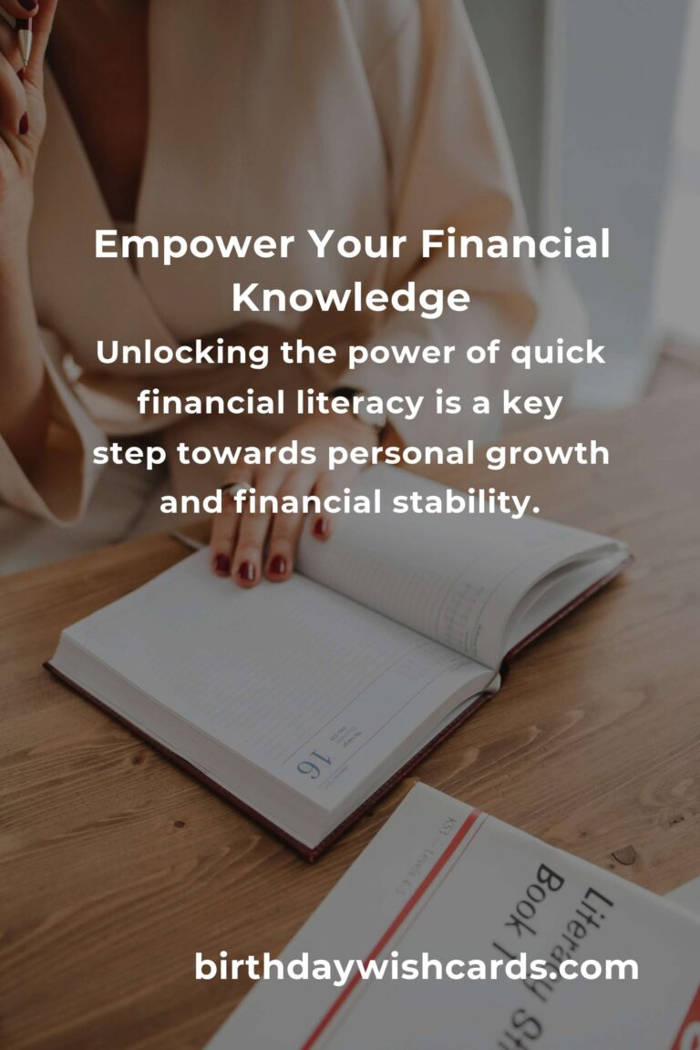 Unlocking the Power of Quick Financial Literacy for Personal Growth