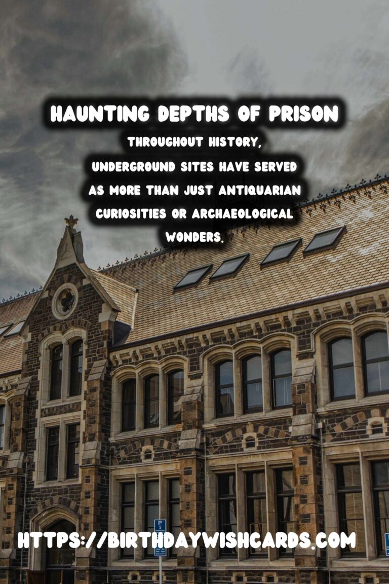 Unveiling the Dark Past: Underground Historical Sites Used as Prisons