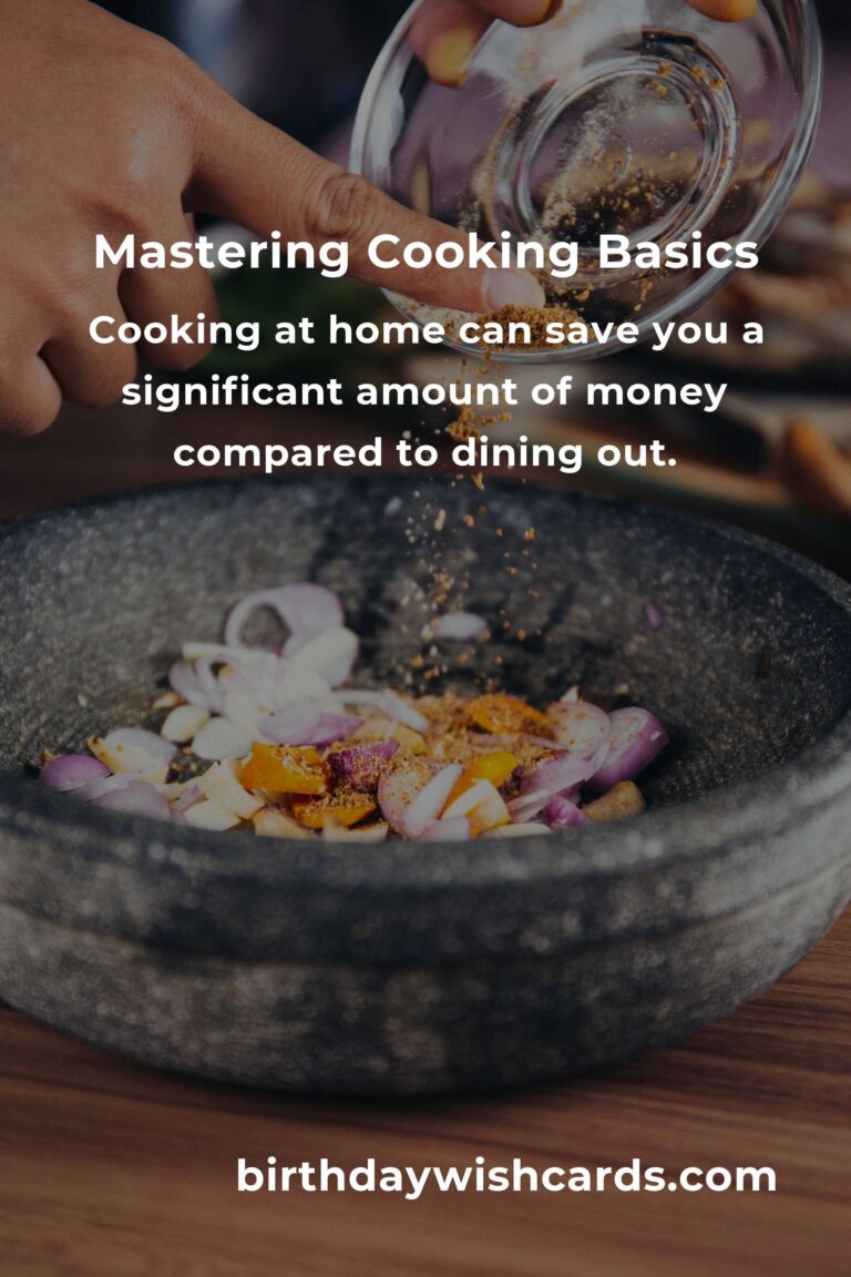 Unveiling the Hidden Benefits of Mastering Cooking Basics