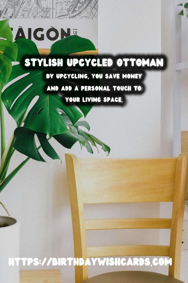 Upcycle Old Jeans into Stylish Ottoman Covers