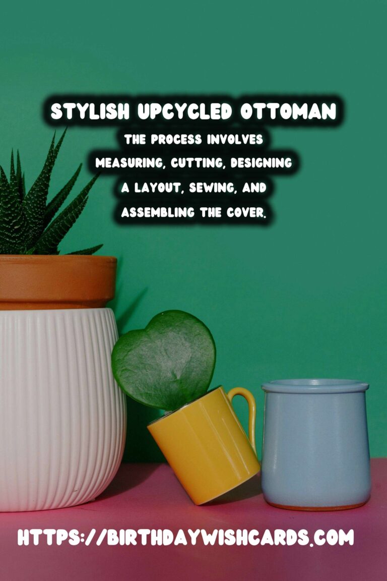 Upcycle Old Jeans into Stylish Ottoman Covers