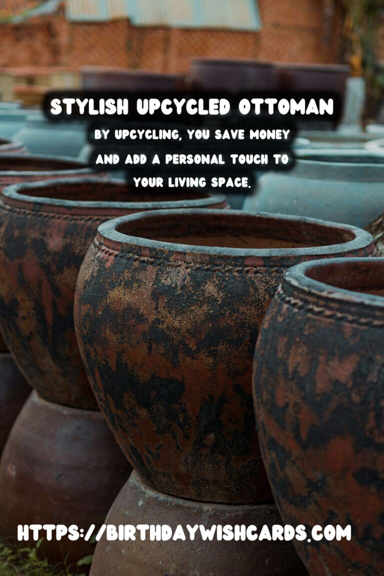 Upcycle Old Jeans into Stylish Ottoman Covers