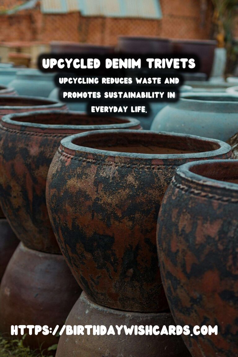 Upcycled Old Jeans: Transforming Denim into Stylish Trivets