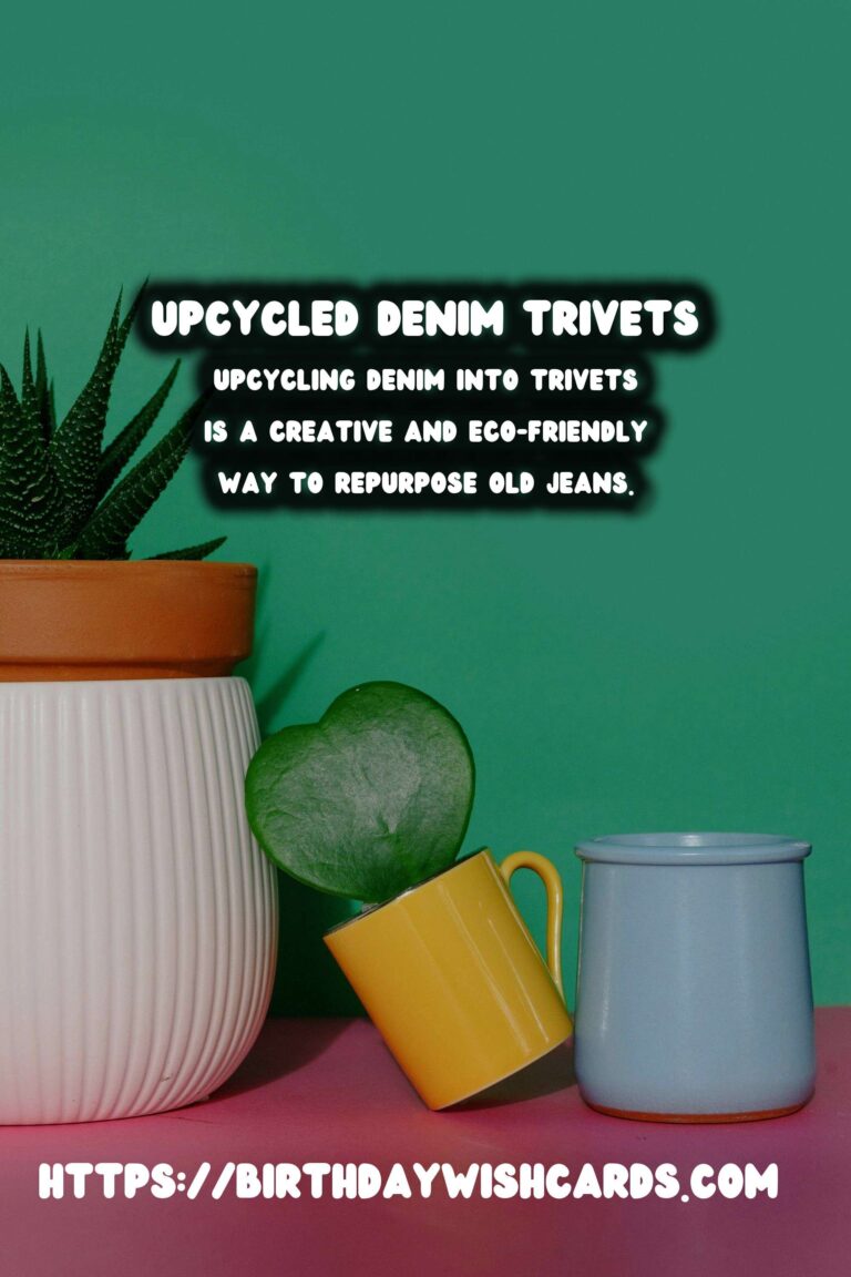 Upcycled Old Jeans: Transforming Denim into Stylish Trivets