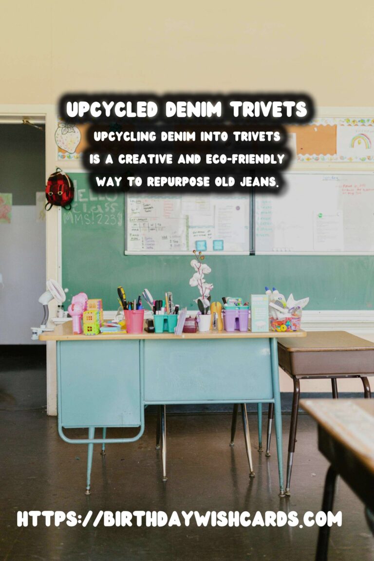 Upcycled Old Jeans: Transforming Denim into Stylish Trivets