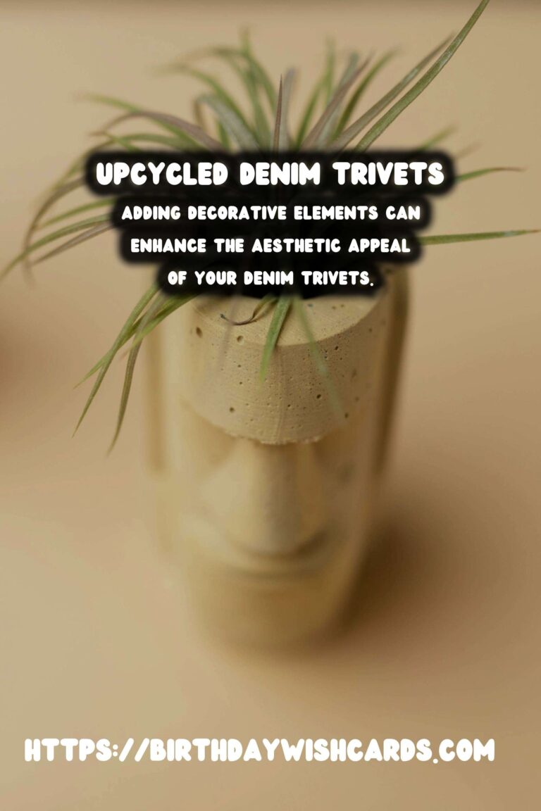 Upcycled Old Jeans: Transforming Denim into Stylish Trivets