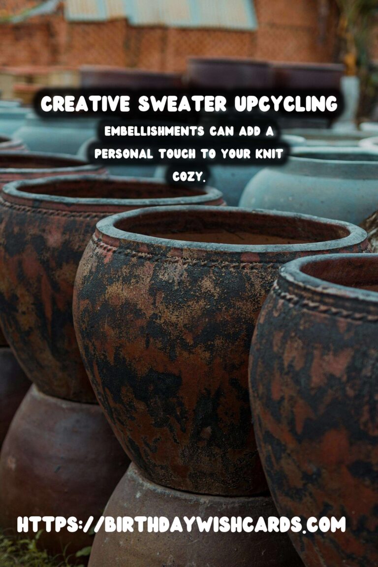 Upcycled Old Sweaters into Knit Cozies: A Sustainable Fashion Trend