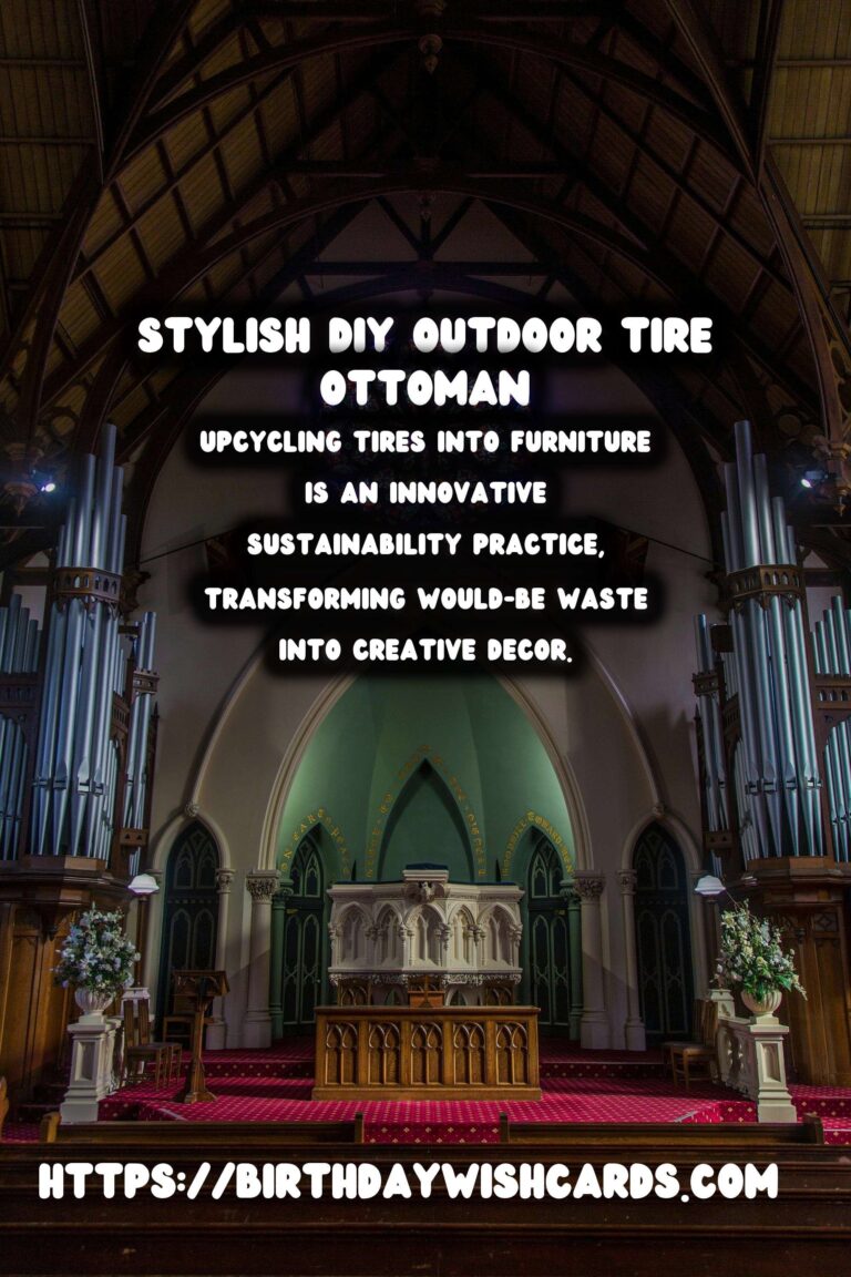 Upcycled Tire Ottoman: Your Ultimate Guide to Outdoor DIY Furniture