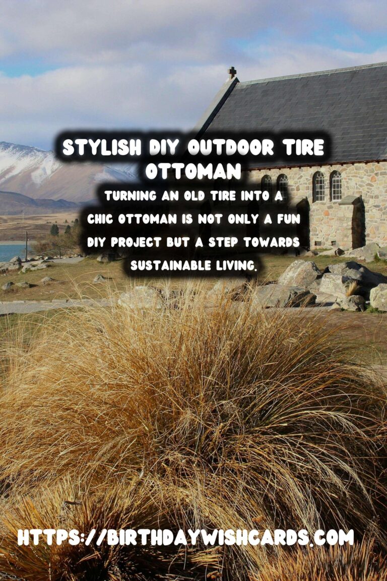 Upcycled Tire Ottoman: Your Ultimate Guide to Outdoor DIY Furniture