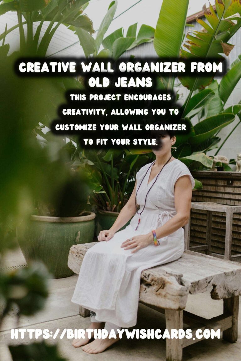 Upcycling Old Jeans into Creative Wall Organizers