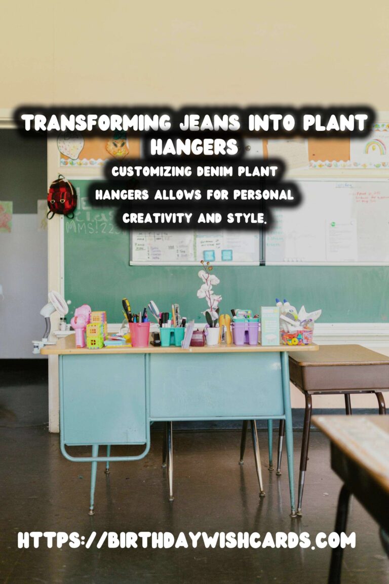Upcycling Old Jeans into Stylish Plant Hangers: A Creative Guide