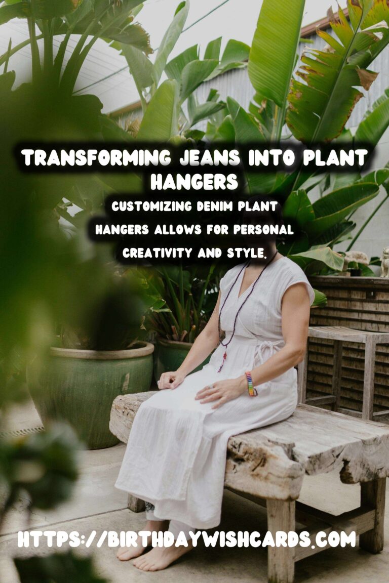 Upcycling Old Jeans into Stylish Plant Hangers: A Creative Guide