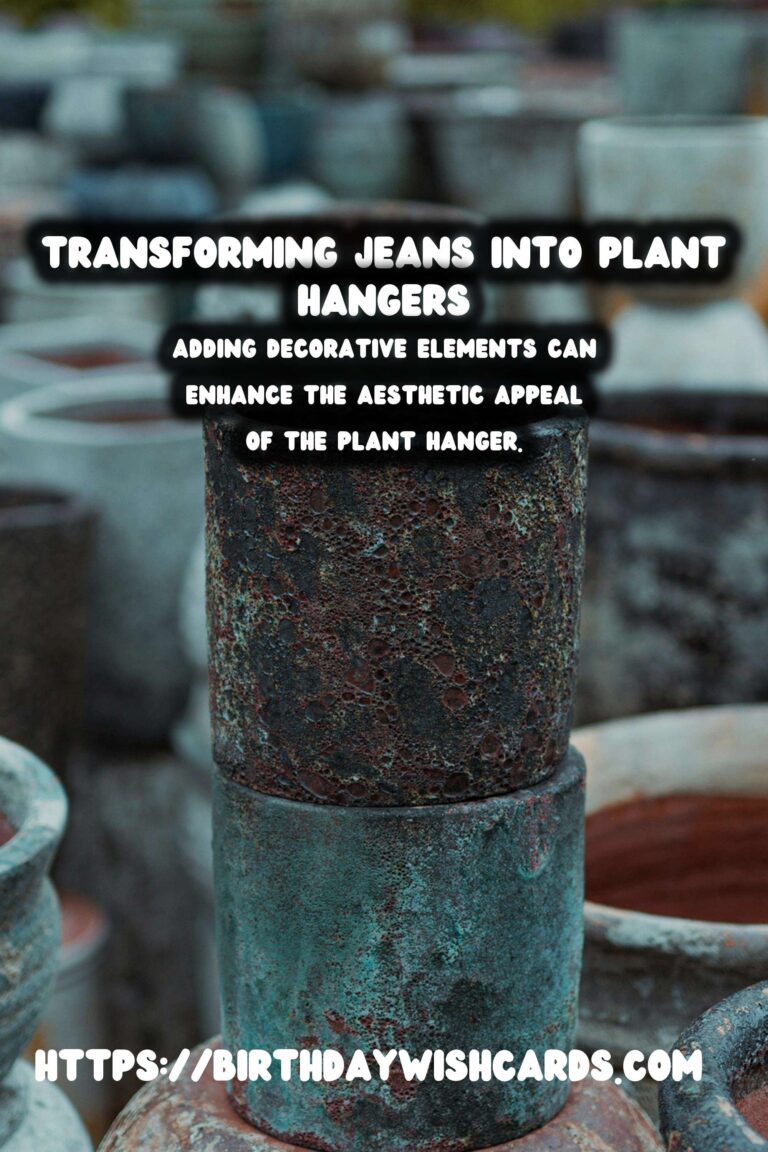 Upcycling Old Jeans into Stylish Plant Hangers: A Creative Guide