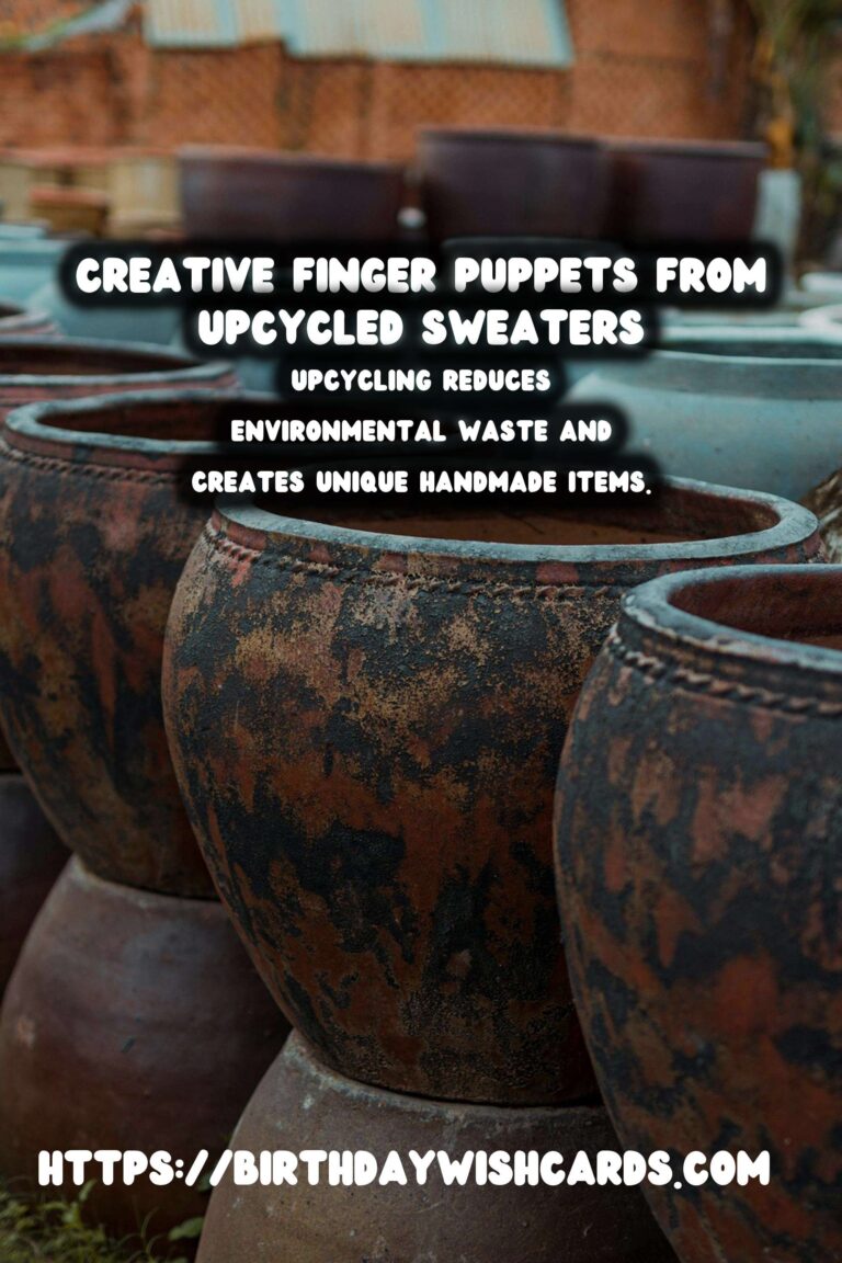 Upcycling Old Sweaters into Creative Finger Puppets