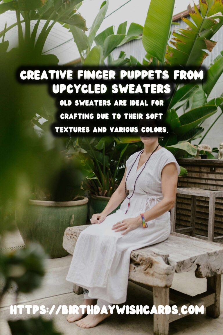 Upcycling Old Sweaters into Creative Finger Puppets