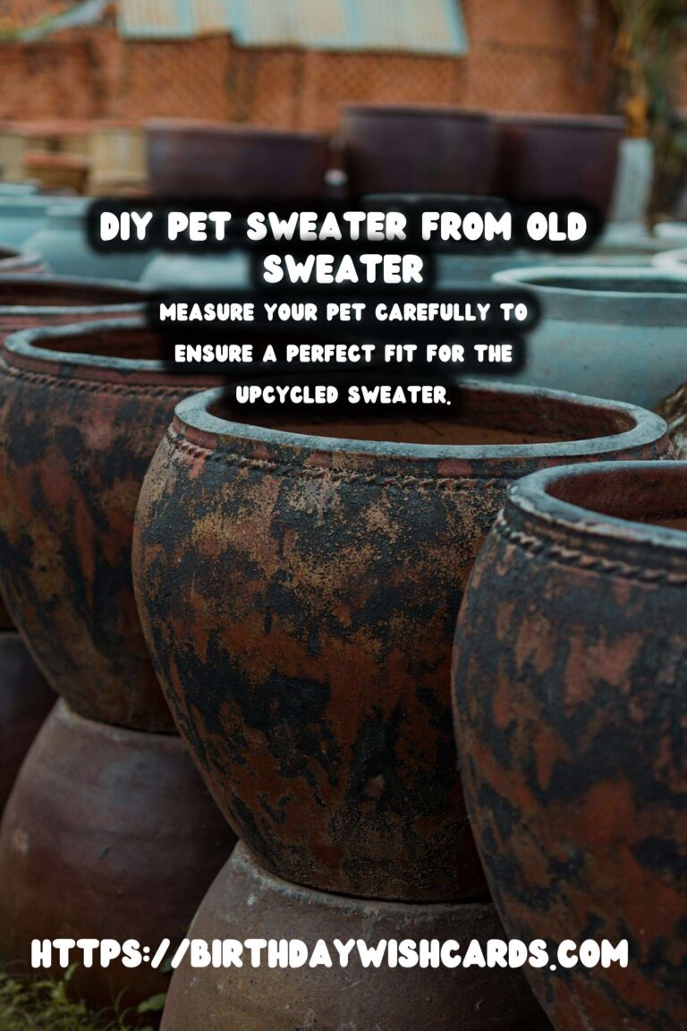 Upcycling Old Sweaters into Stylish Pet Sweaters: A Creative Guide