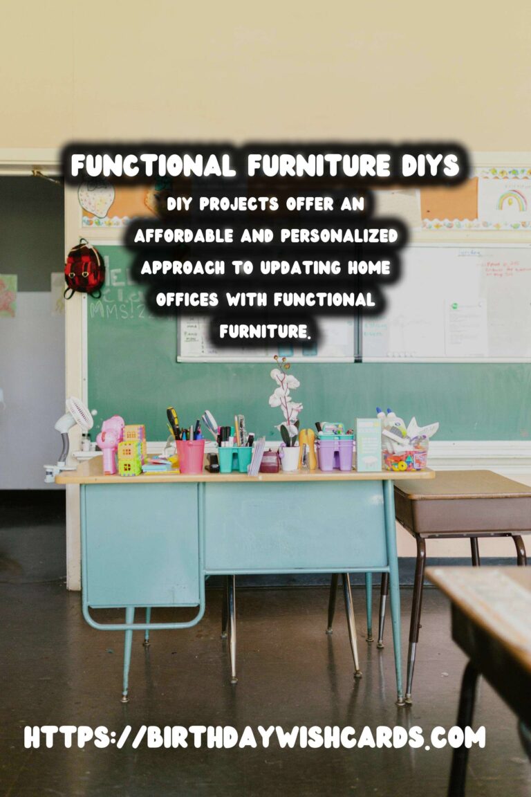 Updating Home Offices with Functional Furniture DIYs
