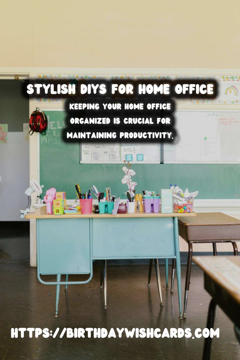 Updating Home Offices with Stylish DIYs for a Productive Workspace