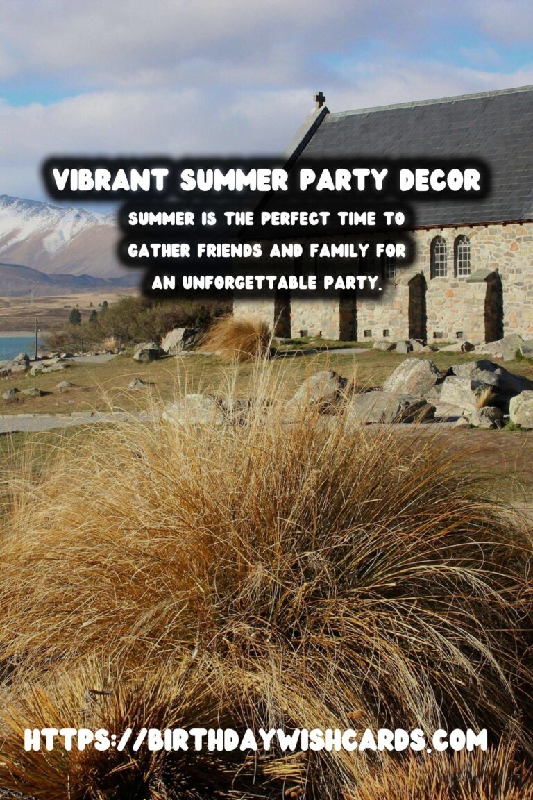 Vibrant Summer Party Decor: Colorful DIYs for a Memorable Celebration