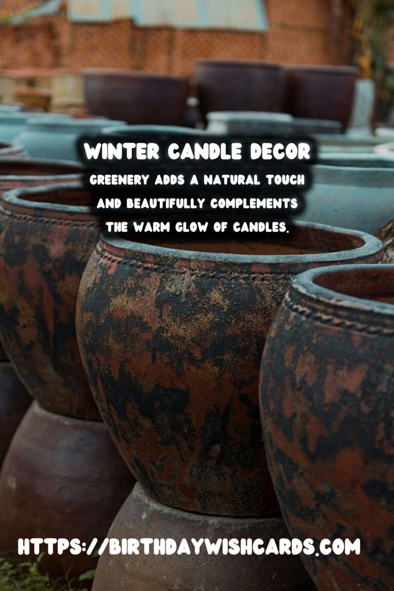 Winter Candle Decor: Enhancing Spaces with Pillar Candles & Greenery