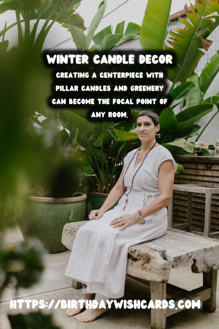 Winter Candle Decor: Enhancing Spaces with Pillar Candles & Greenery