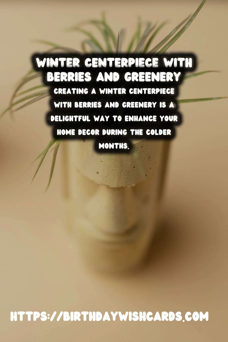 Winter Centerpieces Featuring Berries and Greenery: Transform Your Home Decor