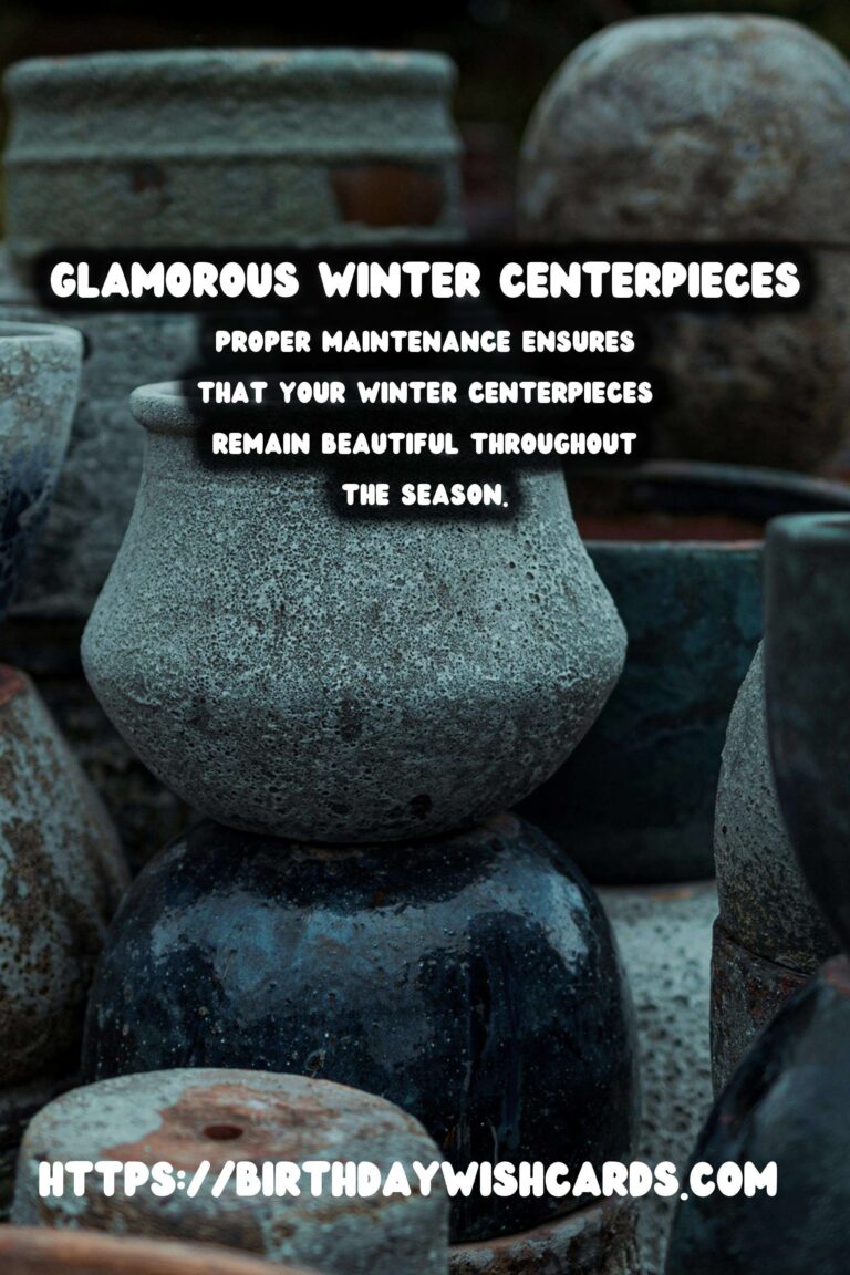 Winter Centerpieces: Glitter & Glam for Your Festive Table