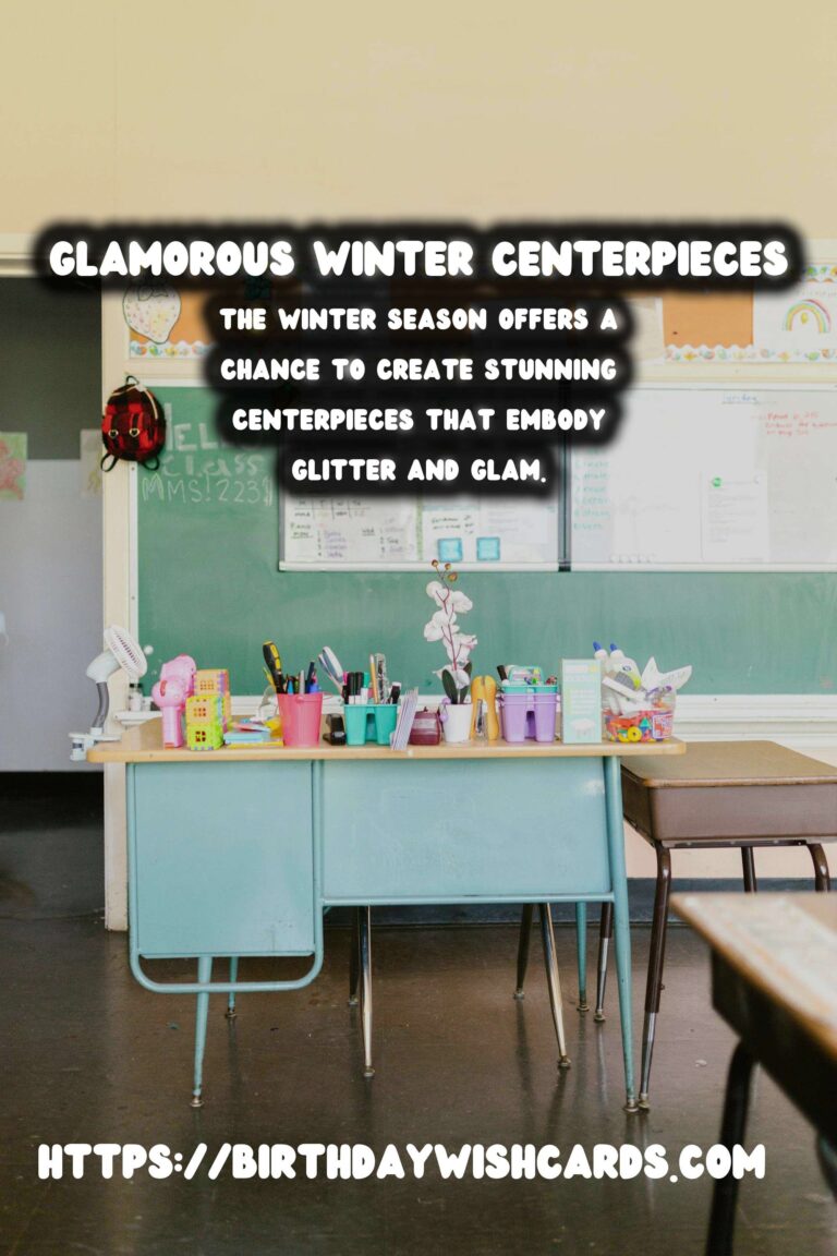 Winter Centerpieces: Glitter & Glam for Your Festive Table