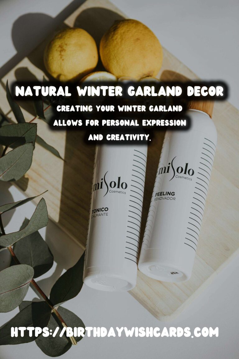 Winter Garland Decor: Embracing Nature with Greenery