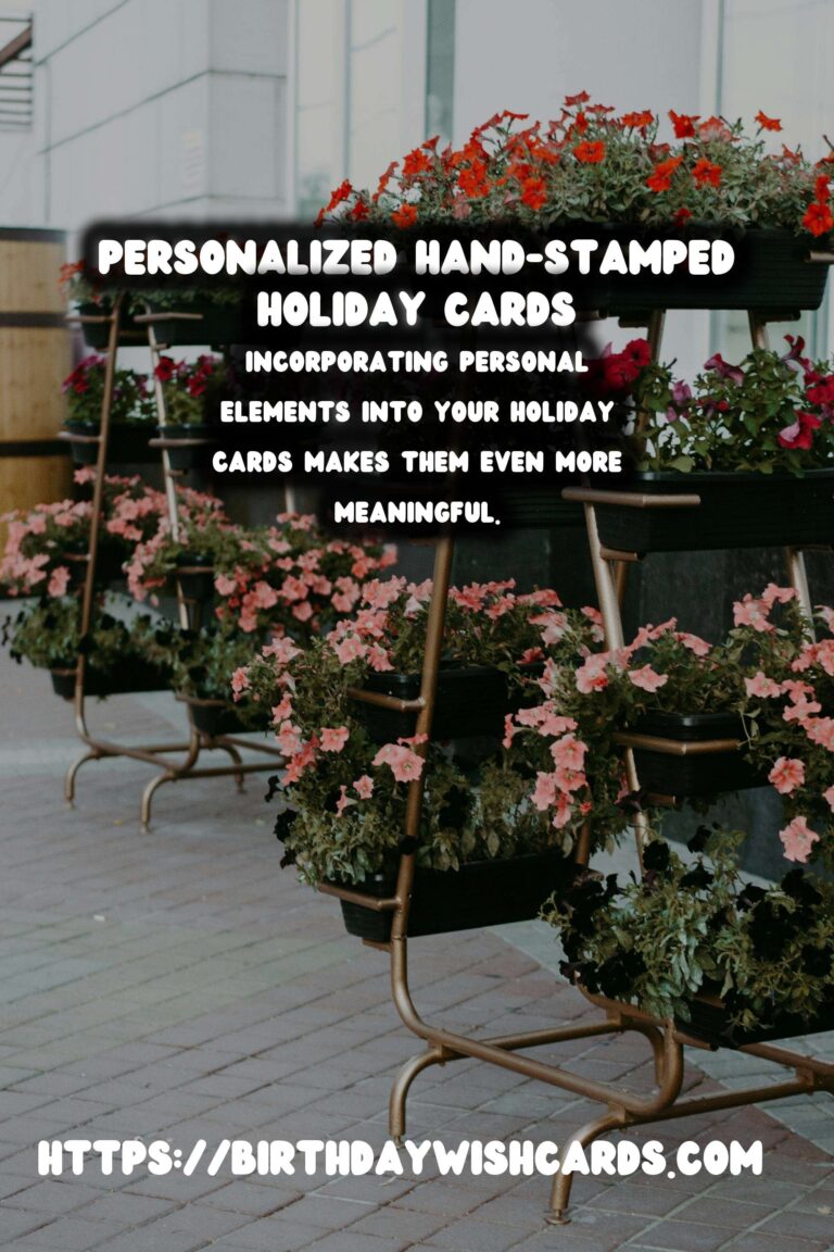 Winter Holiday Cards: Personalized & Hand-Stamped for a Warm Touch