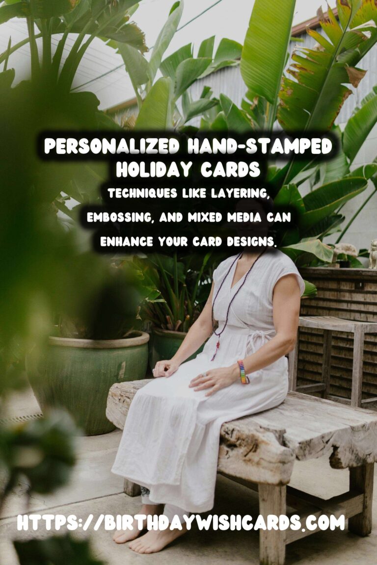 Winter Holiday Cards: Personalized & Hand-Stamped for a Warm Touch