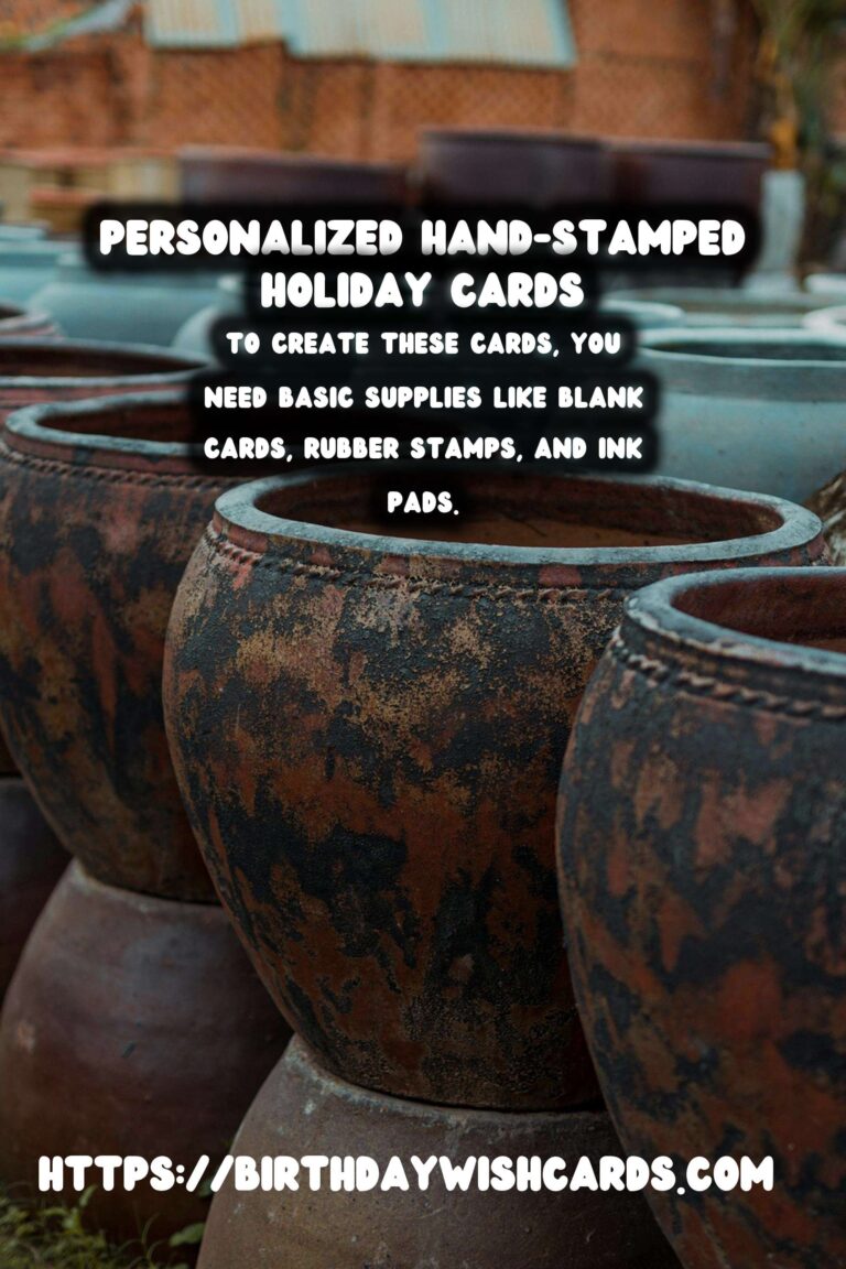 Winter Holiday Cards: Personalized & Hand-Stamped for a Warm Touch