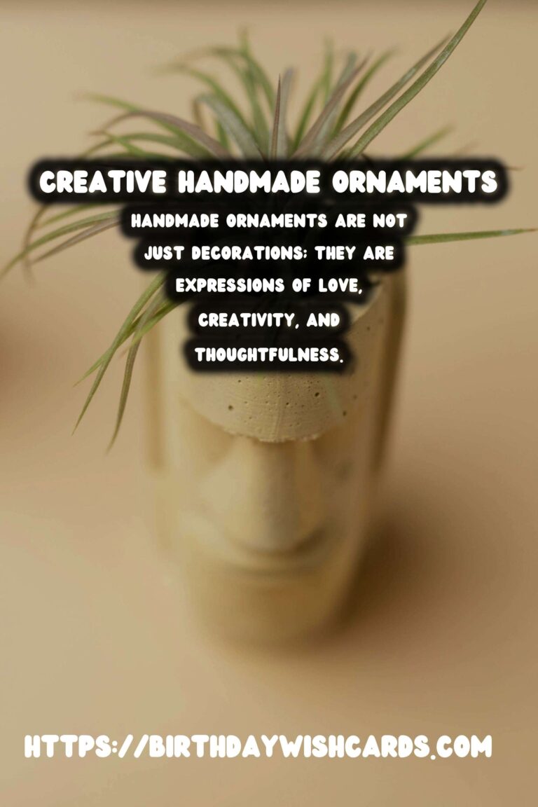 Winter Holiday Gifts: Handmade Ornaments for a Personal Touch