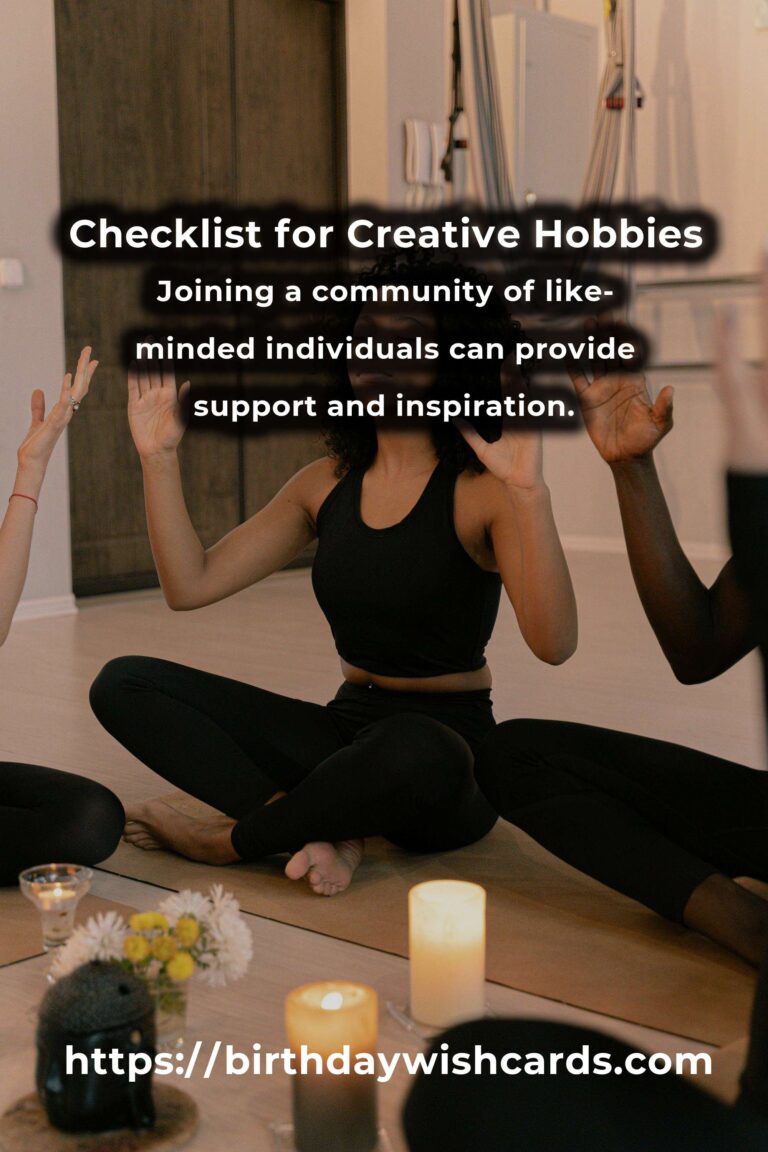 Your Complete Checklist for Creative Hobbies: Unleash Your Inner Artist
