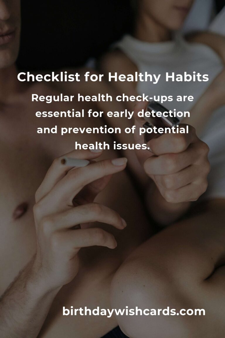 Your Complete Checklist for Easy Healthy Habits