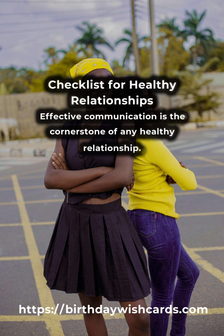 Your Complete Checklist for Easy Healthy Relationships