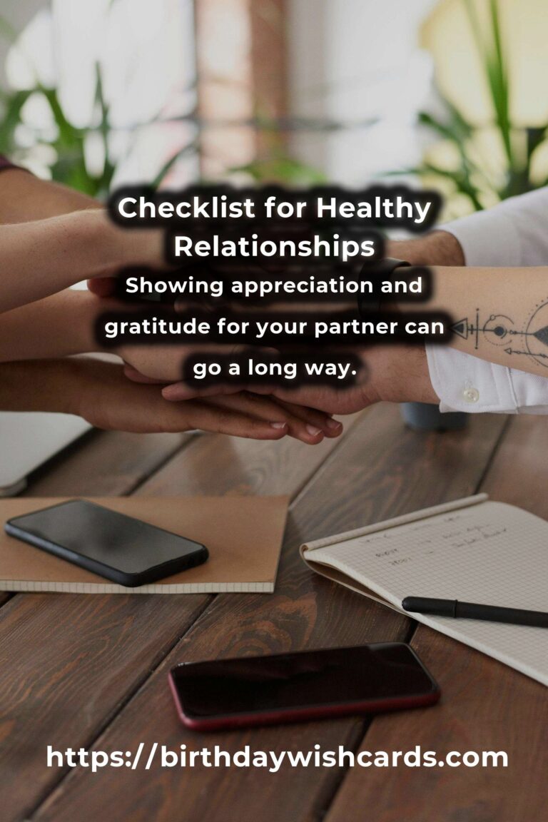 Your Complete Checklist for Easy Healthy Relationships