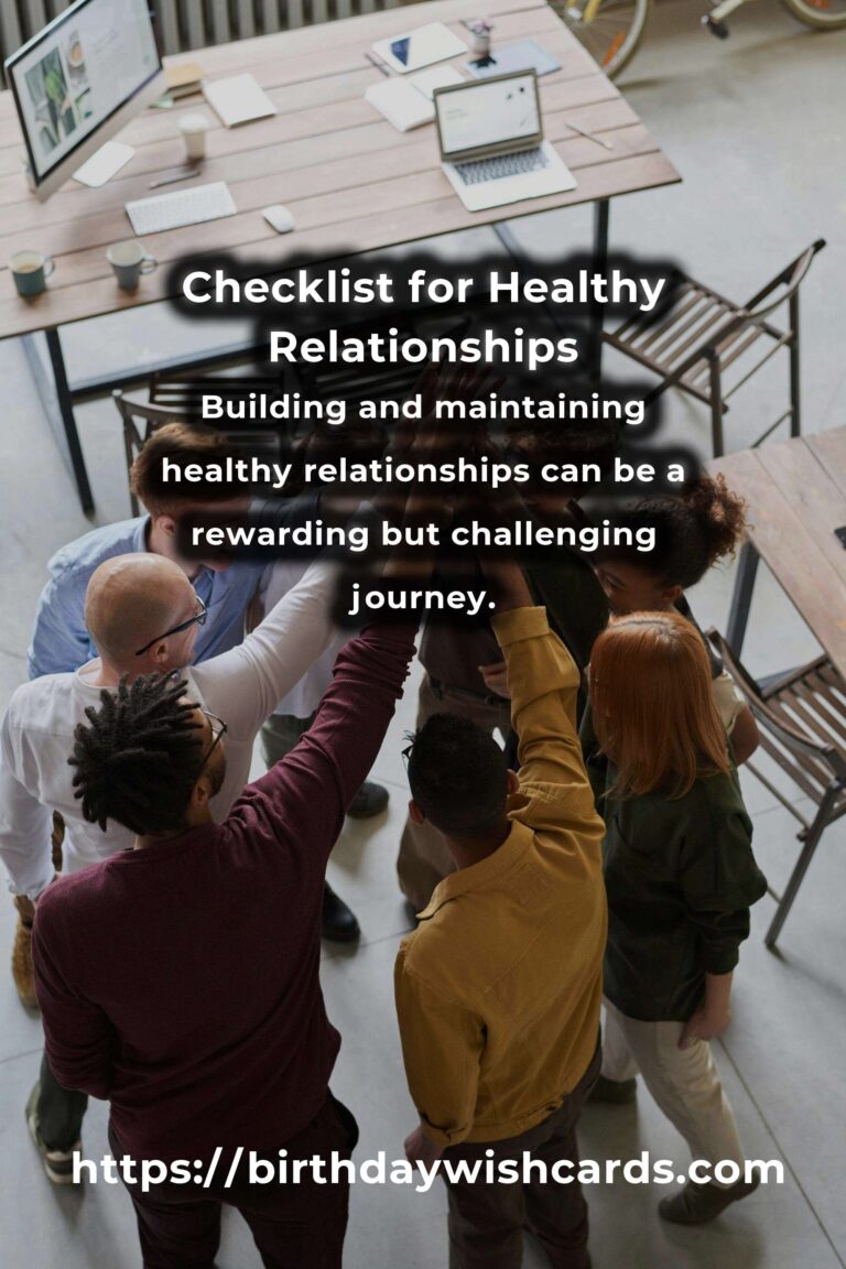 Your Complete Checklist for Easy Healthy Relationships