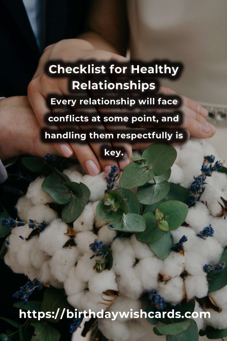 Your Complete Checklist for Easy Healthy Relationships