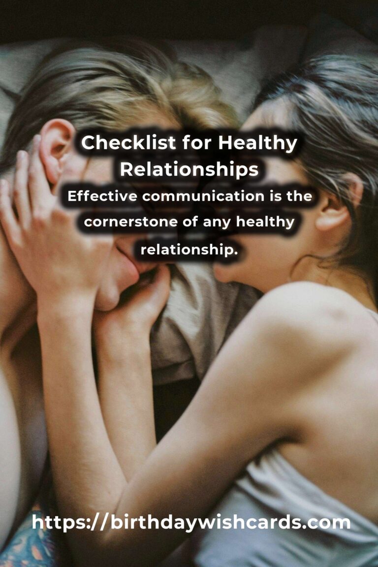 Your Complete Checklist for Easy Healthy Relationships