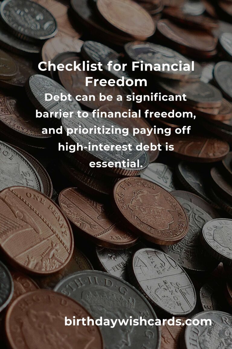 Your Complete Checklist for Financial Freedom