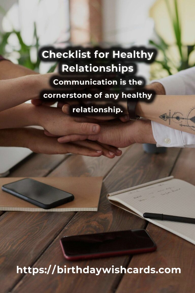 Your Complete Checklist for Healthy Relationship Strategies