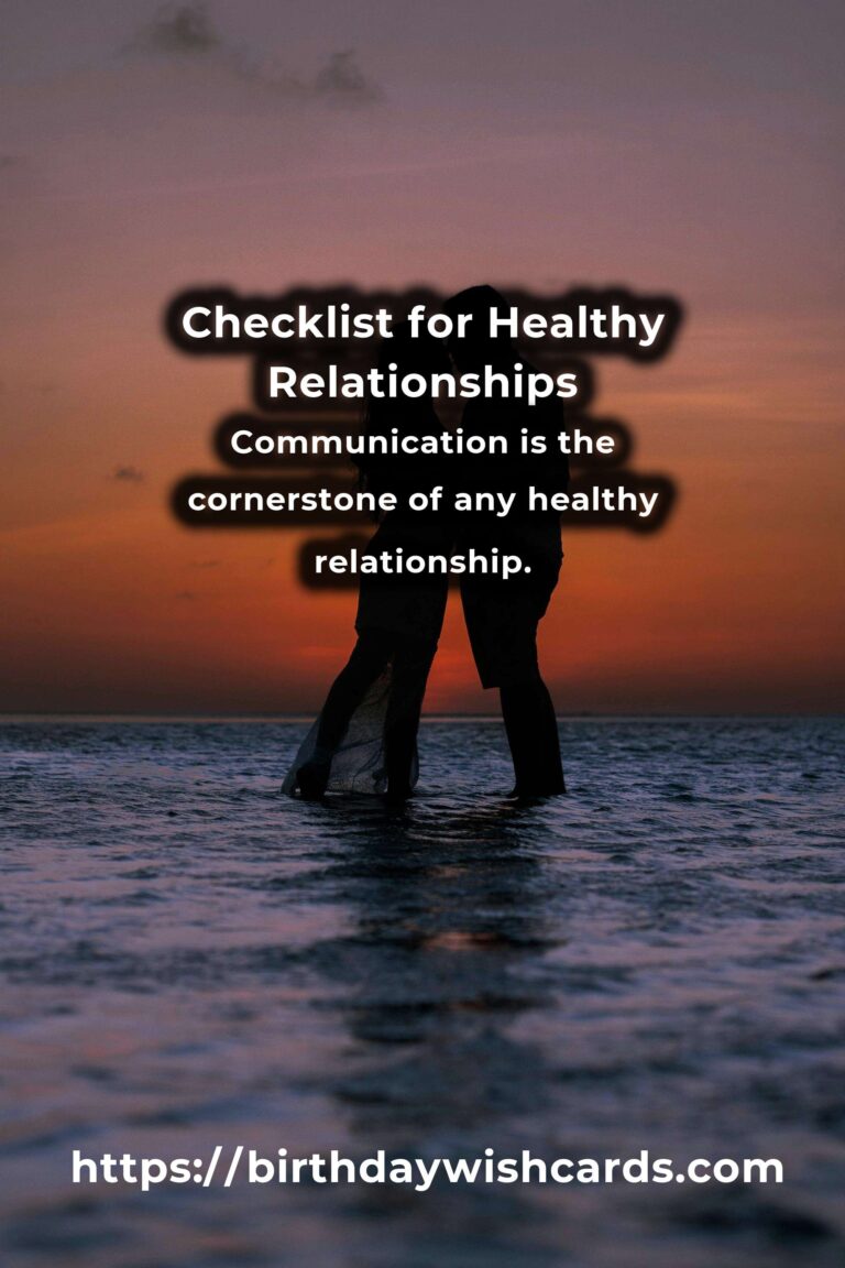 Your Complete Checklist for Healthy Relationship Strategies